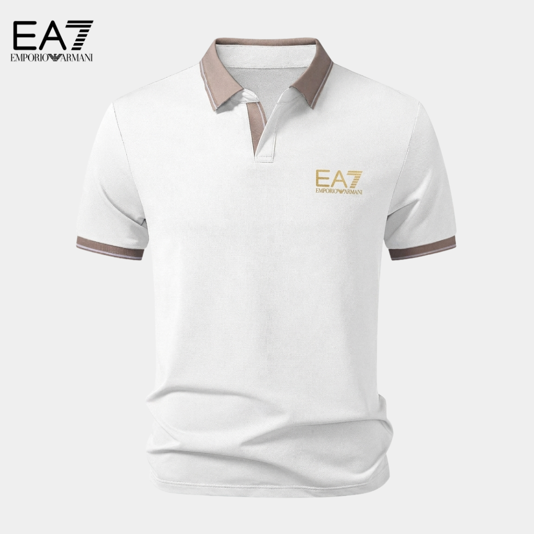 EA7™ Premium Kontrast-Poloshirt