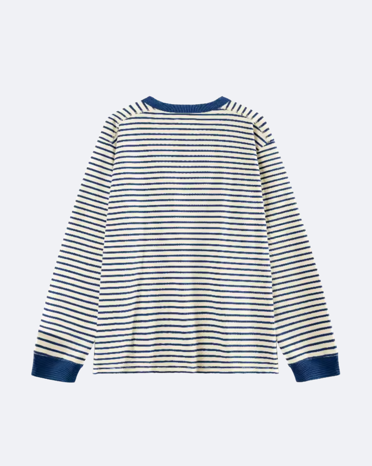 Anders Gestreiftes Henley Langarmshirt