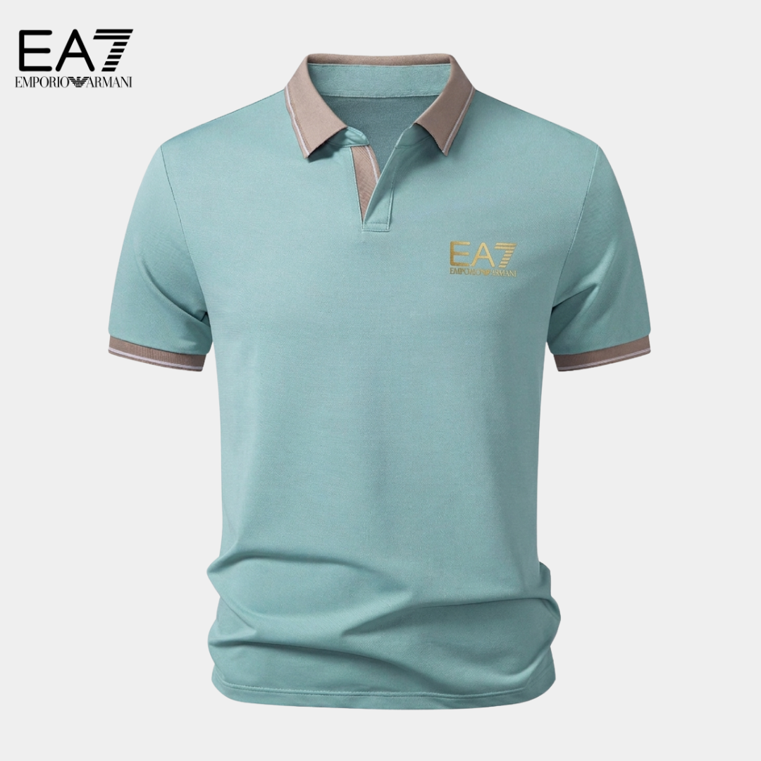 EA7™ Premium Kontrast-Poloshirt