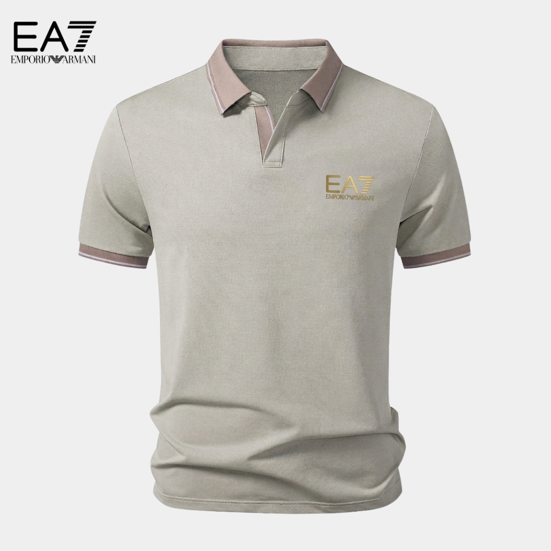EA7™ Premium Kontrast-Poloshirt
